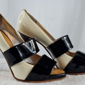 Giuseppe Zanotti Two-Tone Heels Cream And Black Si